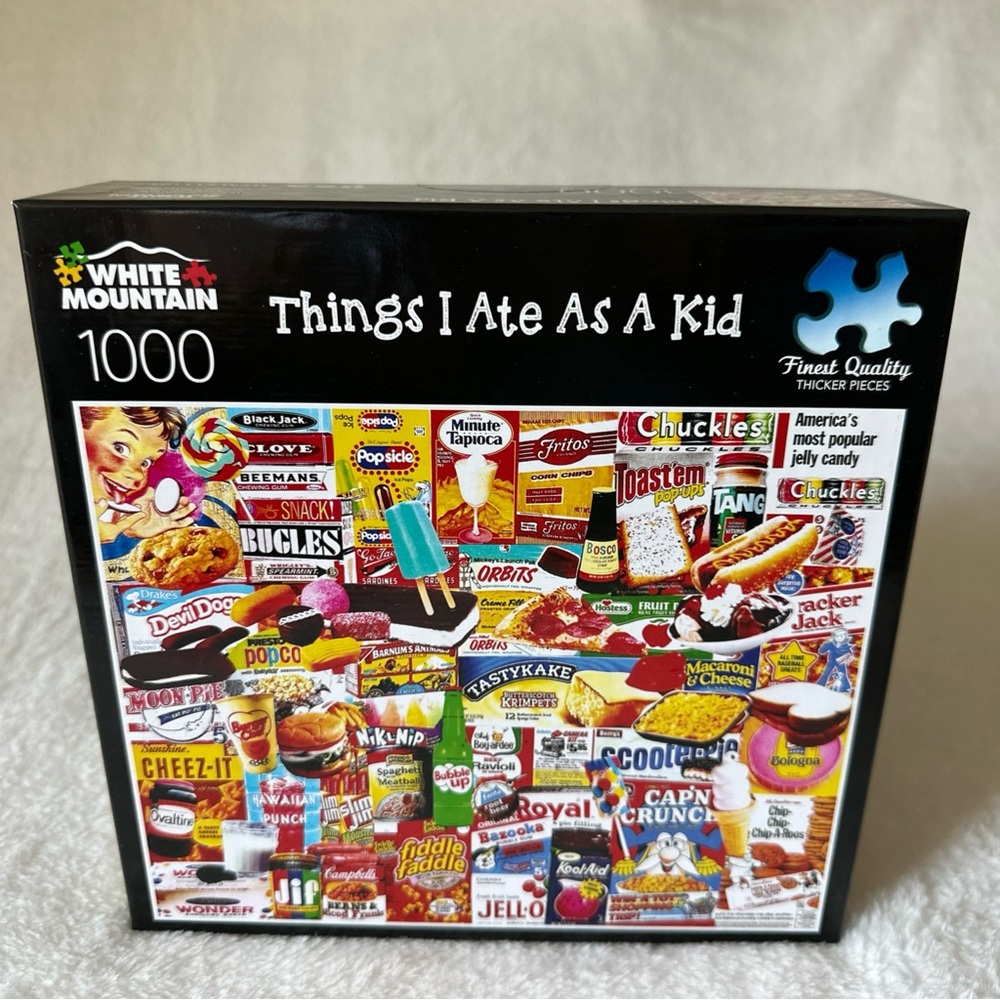 White Mountain Kids Puzzle - Things I Ate As A Kid - Colorful
